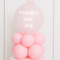 Personalised Debs Pink Table Stack