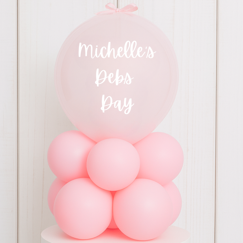 Personalised Debs Pink Table Stack