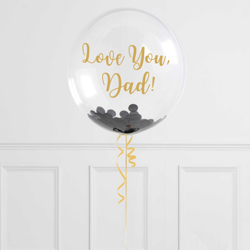 Personalised Glitz & Glam Confetti Bubble Balloon