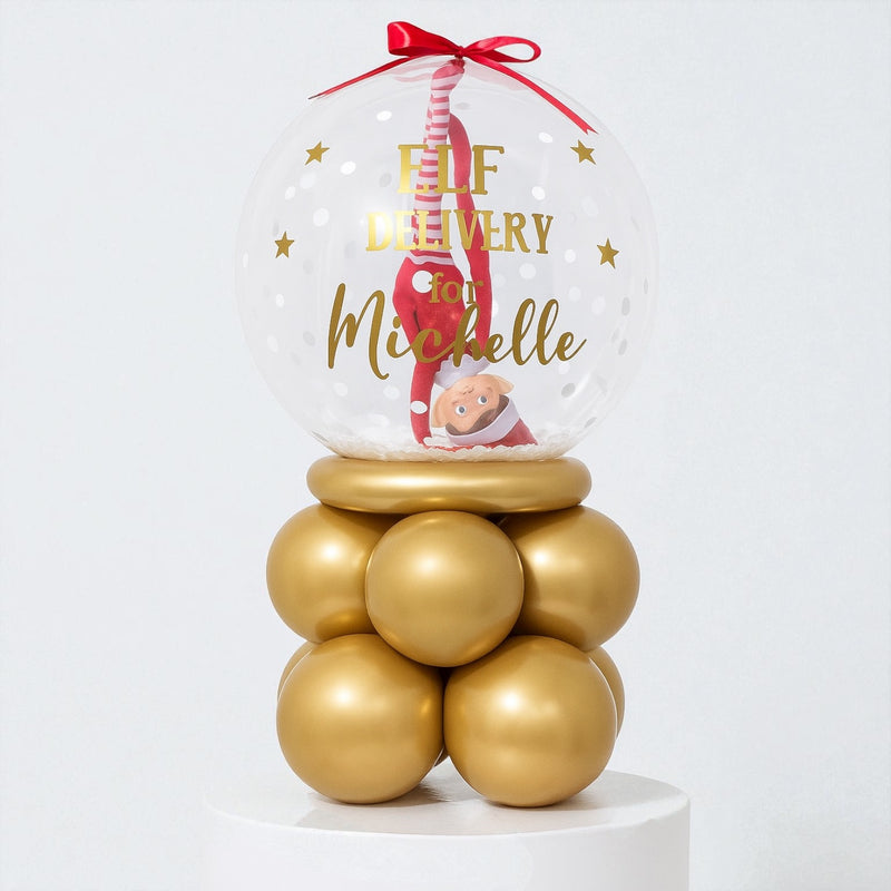 Personalised Gold Elf Personalised Table Stack