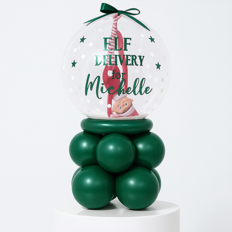 Personalised Green Elf Personalised Table Stack