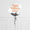 Personalised Halloween Bubble Balloon with Black Confetti