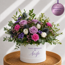Personalised Lavender Rose Hat Box