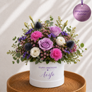 Personalised Lavender Rose Hat Box
