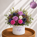 Personalised Lavender Rose Hat Box