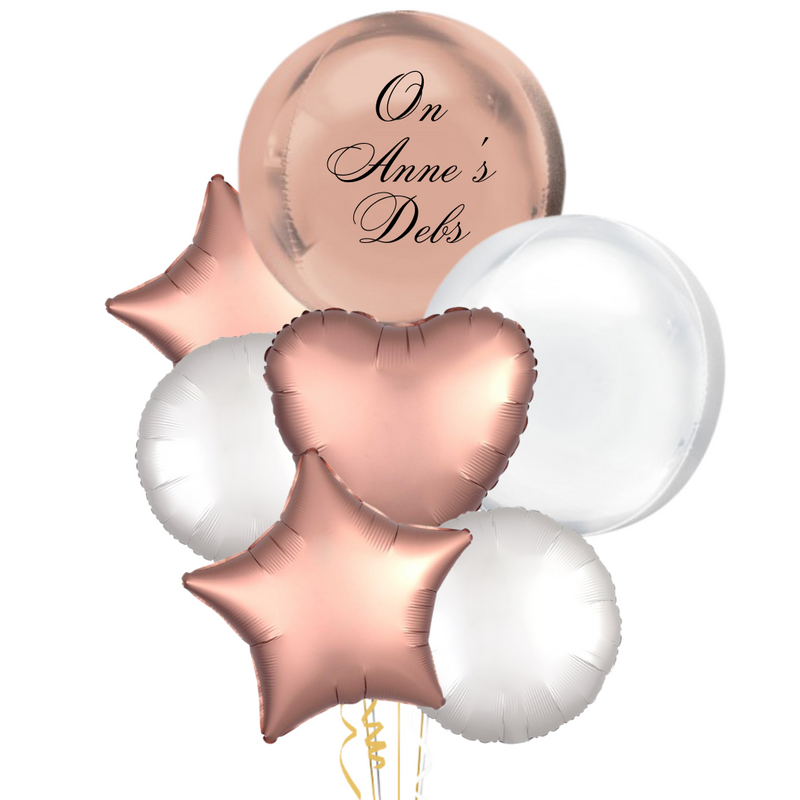 Rose Gold Debs Personalised Special Edition Orb Set