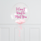 Personalised Baby Pink Mum To Be Confetti Bubble Balloon