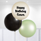 Personalised Party League Inflated Orb Balloon Trio