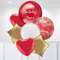 Personalised Red Giant Inflated Orb Balloon