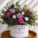 Personalised Retirement Flower Gift