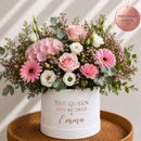 Personalised Retirement Flowers Hat Box