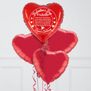 Personalised Valentine’s Day Heart Balloon Bunch