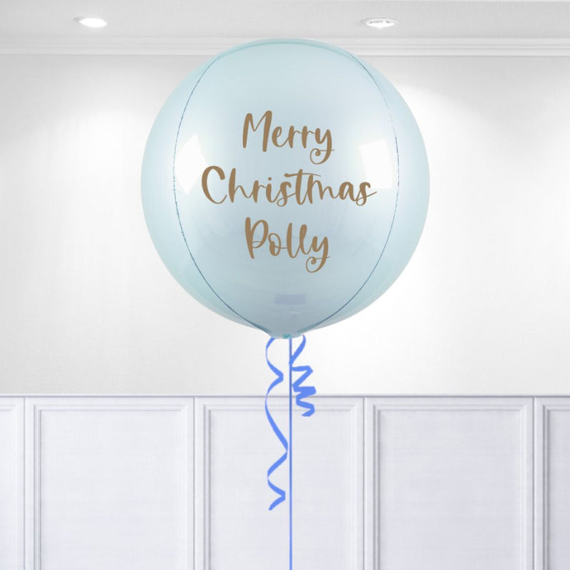 Personalised Winter Wonderland Inflated Orb Balloon