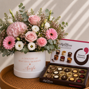 Personalised 100th Birthday Flowers & Chocolates Gift Set