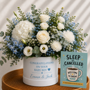 Personalised Baby Boy Flowers & Card Gift Set