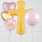 Personalised Holy Communion Pink Balloon Package