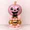 Pink Personalised Halloween Pumpkin Balloon Stack