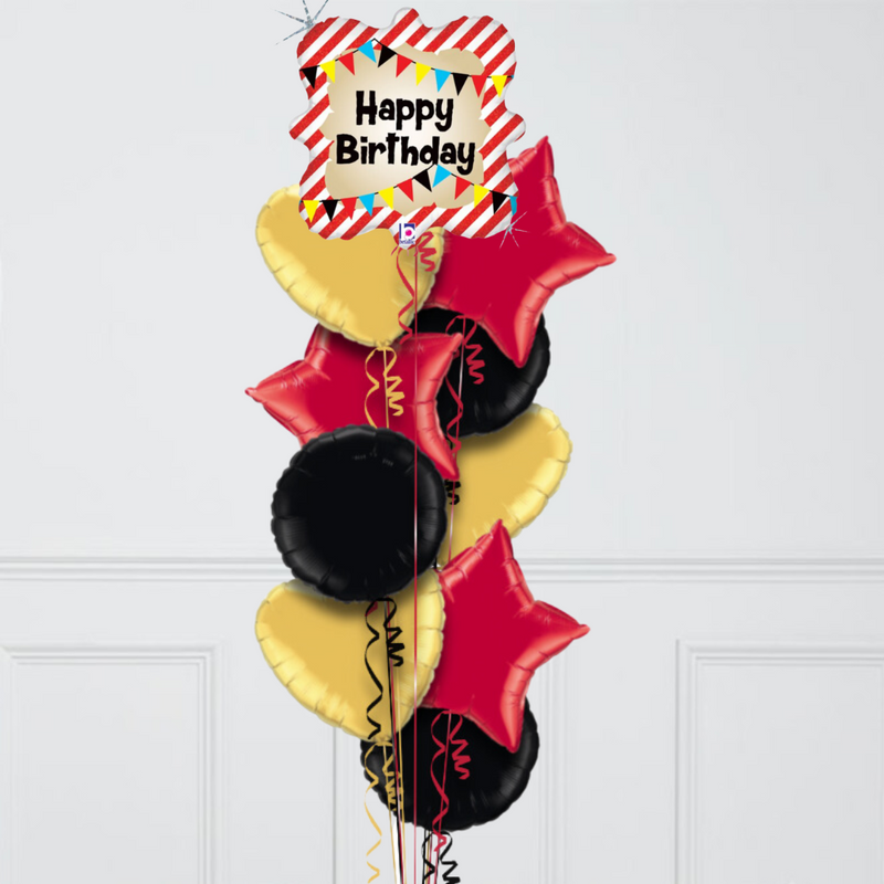 Pirate Ship Birthday Inflated Foil Balloon Bunch
