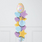 Pretty Plaid Easter Egg Hearts Inflated Foil Balloon Bunch