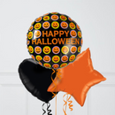 Pumpkin Faces Happy Halloween Foil Balloon Bunch