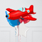 Red Aerplane Inflated Foil Balloon Bouquet