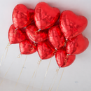 Red Heart Foil Helium Ceiling Balloons