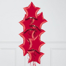 Red Stars Balloon Bouquet