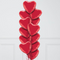 A Dozen Red Hearts Inflated Foil Balloons