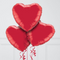 A Dozen Red Hearts Inflated Foil Balloons