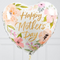 Rose Gold Floral Happy Mother's Day Inflated Foil Balloon Bunch