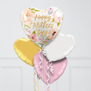 Rose Gold Floral Happy Mother's Day Inflated Foil Balloon Bunch