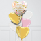 Rose Gold Floral Happy Mother's Day Inflated Foil Balloon Bunch