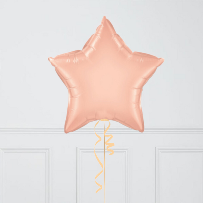 Rose Gold Pastel Stars Inflated Foil Bunch