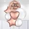 Rose Gold Personalised Giant Balloon Bunch