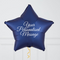 Royal Blue Star Personalised Foil Balloon