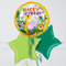 Safari Tropical Happy Birthday Inflated Foil Balloon Bunch
