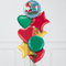 Santa Gnome Merry Christmas Foil Balloon Bunch