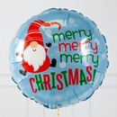 Santa Gnome Merry Christmas Foil Balloon Bunch