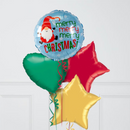 Santa Gnome Merry Christmas Foil Balloon Bunch