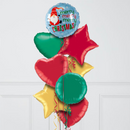 Santa Gnome Merry Christmas Foil Balloon Bunch