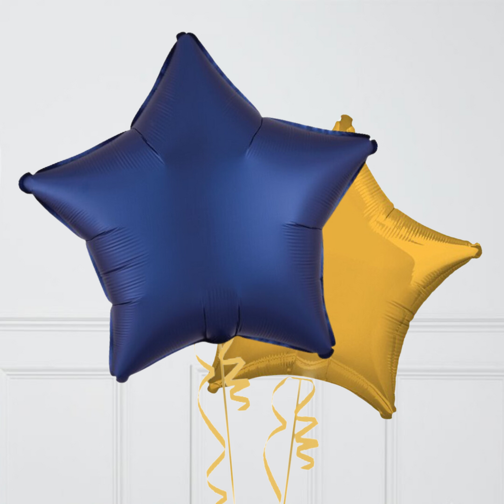 Inflated Sapphire Blue Star Foil Balloons Delivered | Balloonfactory.ie ...