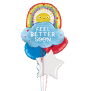 Feel Better Rainbow Sun Balloon Bouquet