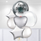 Silver Epic Personalised Giant Balloon Bunch