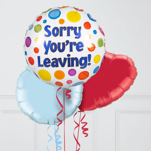 Sorry You're Leaving Inflated Foil Balloons