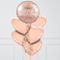 Sparkling Rose Gold Happy Birthday Inflated Foil Balloon Bunch