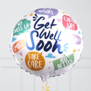 Special Messages Get Well Inflated Foil Balloon Bunch