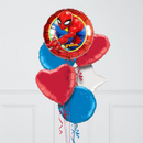 Spiderman Birthday Inflated Foil Balloon Bunch