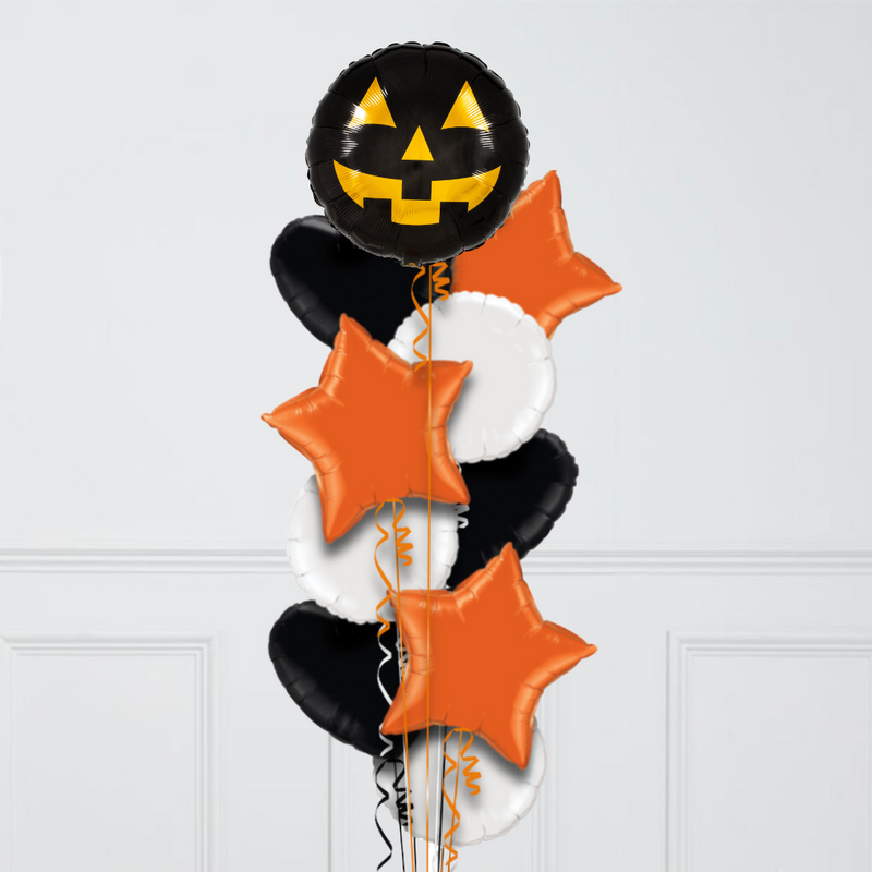 Spooky Face Halloween Foil Balloon Bunch