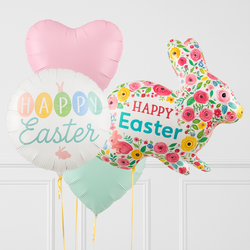 Spring Garden Floral Happy Easter Bunny Balloon Package