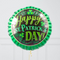 St Patrick's Day Clover Inflated Foil Balloon Bunch